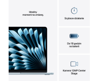 APPLE MacBook Air 13'' M4 10/8/16GB/256GB - Sky Blue - 1322279 - zdjęcie 10